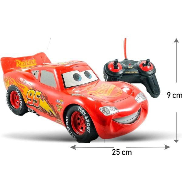 rojo grnade pag-min Carro GRANDE a control remoto Cars Rayo Mcqueen Juguete