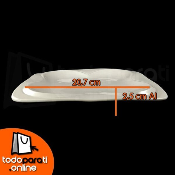 Plato Círculos en Relieve