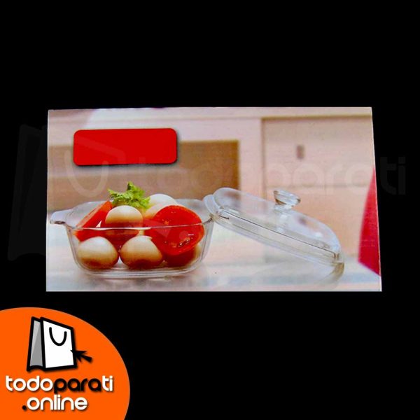 Cazuela Cuadrada de Vidrio 3