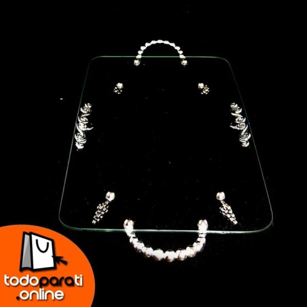 Bandeja de Vidrio Ornamentada