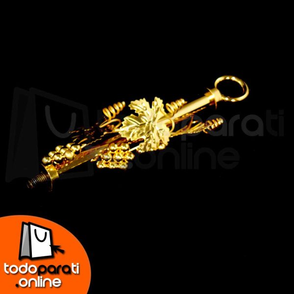 Bandeja Doble Ornamentada Dorada