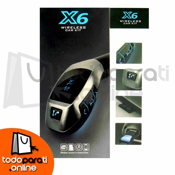Transmisor Fm X6  con Bluetooth