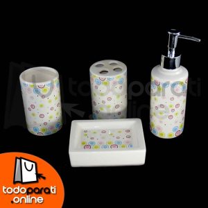 baño36 Set de Baño 4 piezas Decorado
