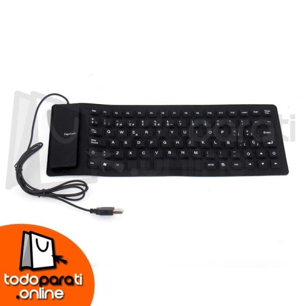 tecladoflexible2 Teclado Flexible De Silicon Usb