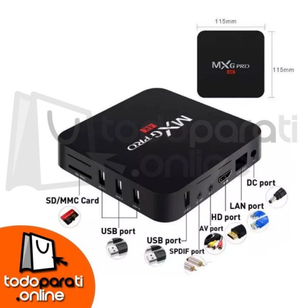 TV Box MXQ Pro 4K 64bits 2GB Ram 16GB Rom Regalo una MicroSD 64Gb