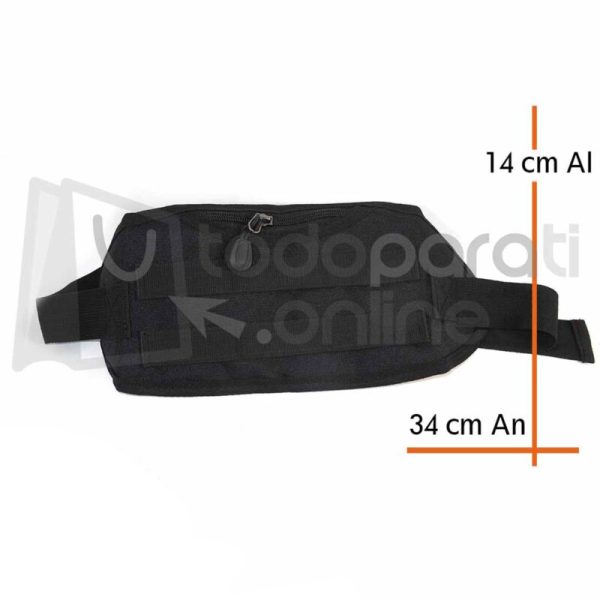 Riñonera Táctica Doble Negra-2 Riñonera Táctica Doble Negra