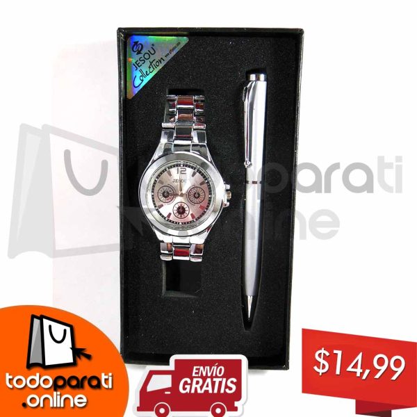 Kit 2 en 1 Reloj + Pluma