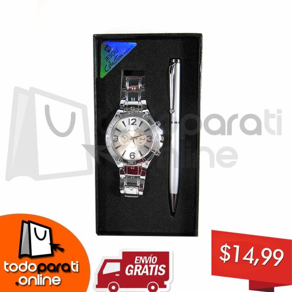 Kit 2 en 1 Reloj + Pluma