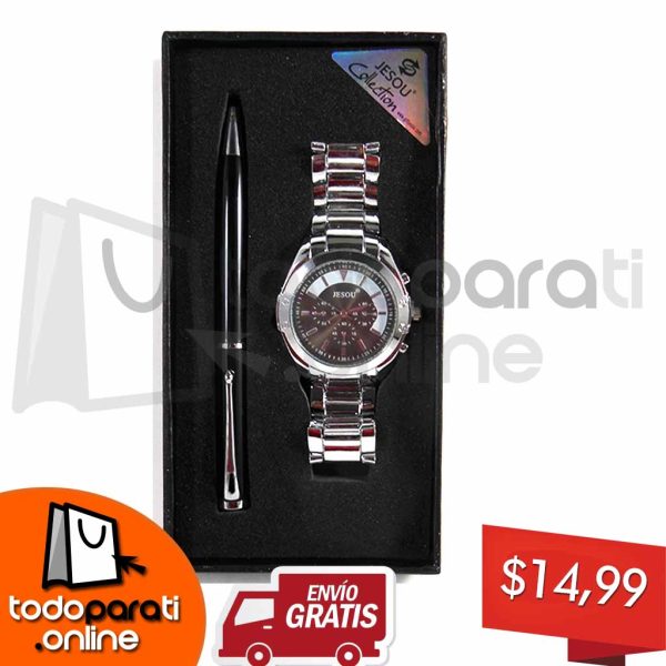 Kit 2 en 1 Reloj + Pluma