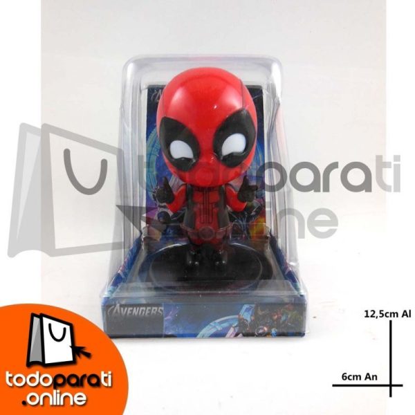 muñeco head shaking deadpool Super Heroe de los Vengadores