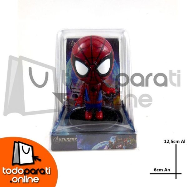 muñeco head shaking spiderman Super Heroe de los Vengadores