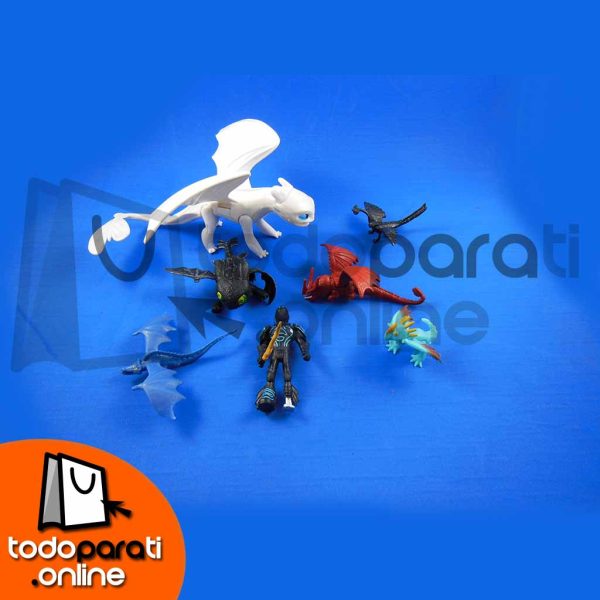 Set de Figuras Cómo entrenar a tu Dragón