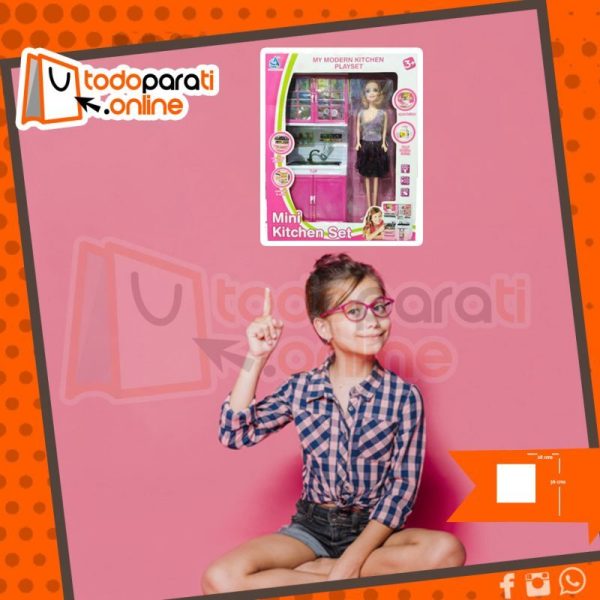 muñeca modern kitchen web Muñeca barbie cocina