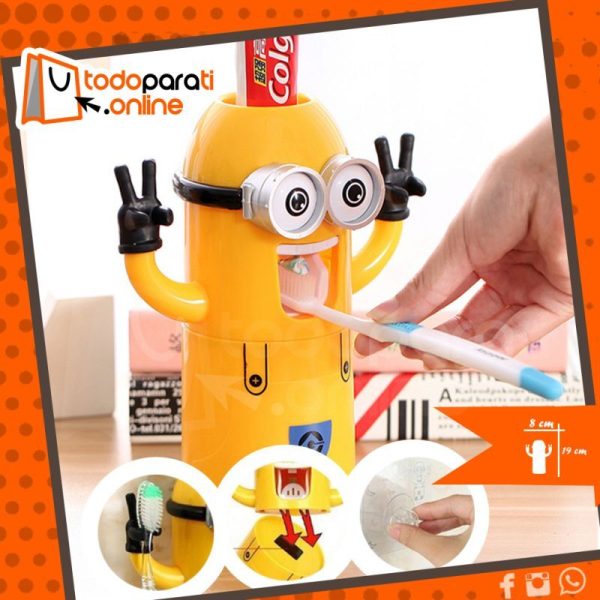 minions Dientes, dispensador de dientes, pasta, cepillos