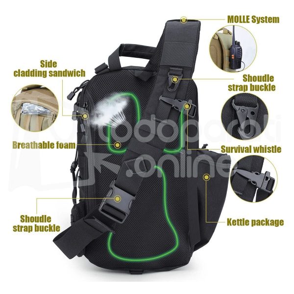 Tactical Backpack Single Shoulder Backpack3-min Mochila Táctica Multipropósito