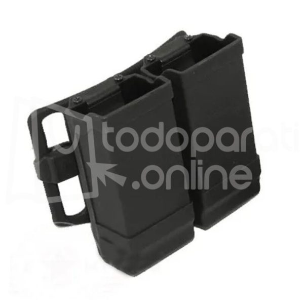 Porta Cargador Doble Rígido Para Fornitura Cartucho Cinturón2 Portacargadores Doble Funda