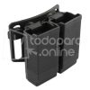 Porta Cargador Doble Rígido Para Fornitura Cartucho Cinturón3 Portacargadores Doble Funda
