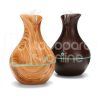 Aire Humidificador Aromaterapia Difusor Ultrasónico de Aceites E3-min Humidificador Tipo Jarrón Madera