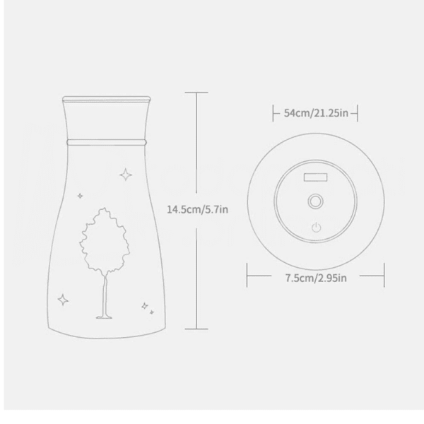 HUMIDIFICADOR USB WOMDEE MAPLE LEAF Humidificador Figura Led