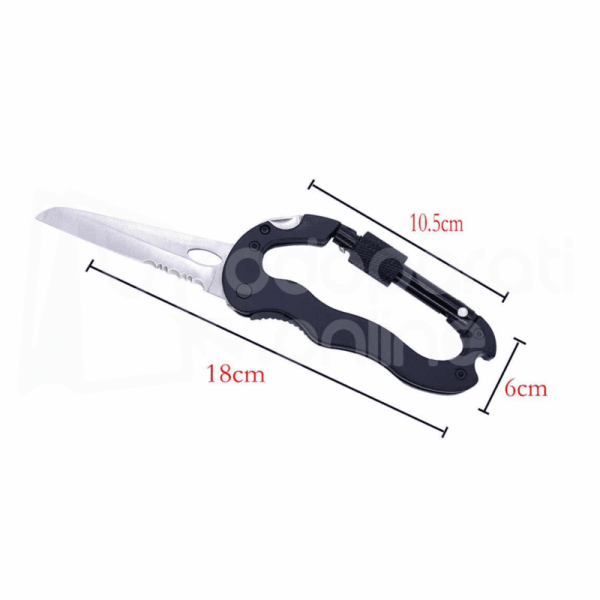 Mosquetón Con Navaja Plegable